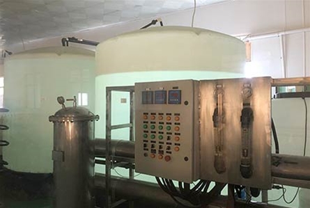 邯郸丽晶泉矿物质水生产过滤车间